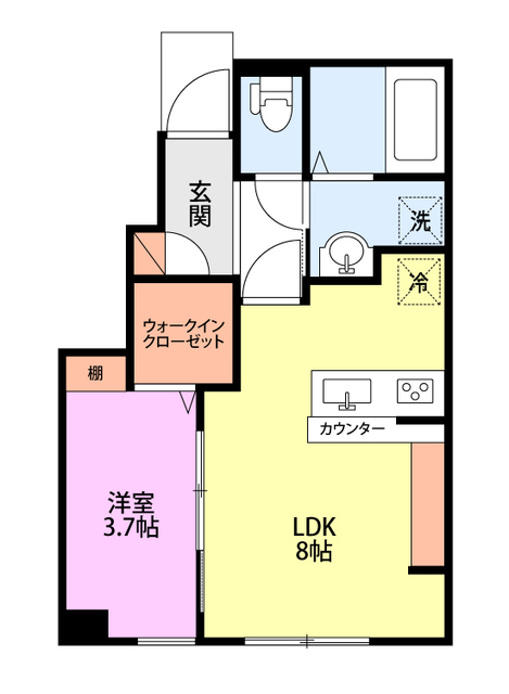 ラルゴ 101 間取り図