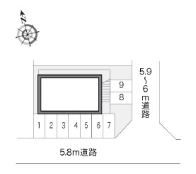 レオパレス本丸 205 駐車場
