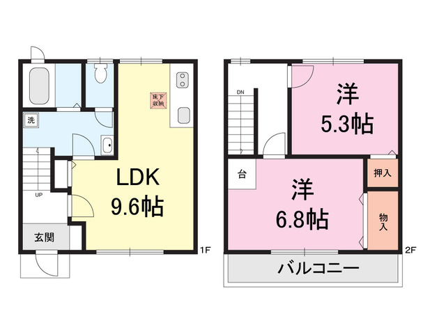 シュエット E 間取り図
