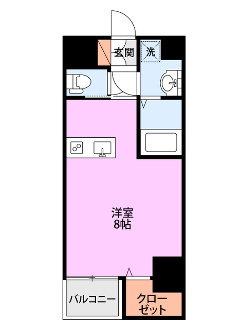 ライフコア駅南 903 間取り図