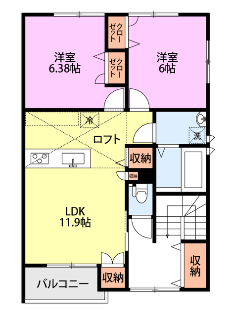 凜 206 間取り図