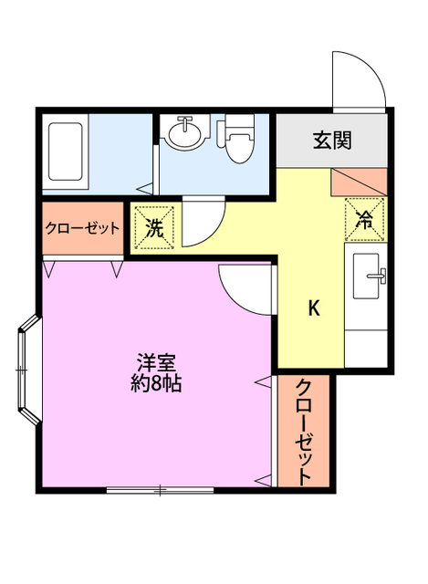 グリーンハイツ豊栄No.1 201 間取り図