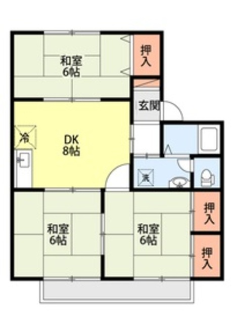 アメニティハイツＡＢ A205 間取り図