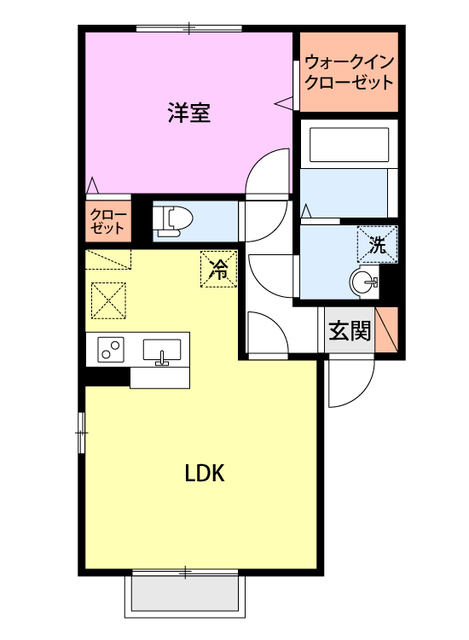 サン・エイトⅡ B201 間取り図