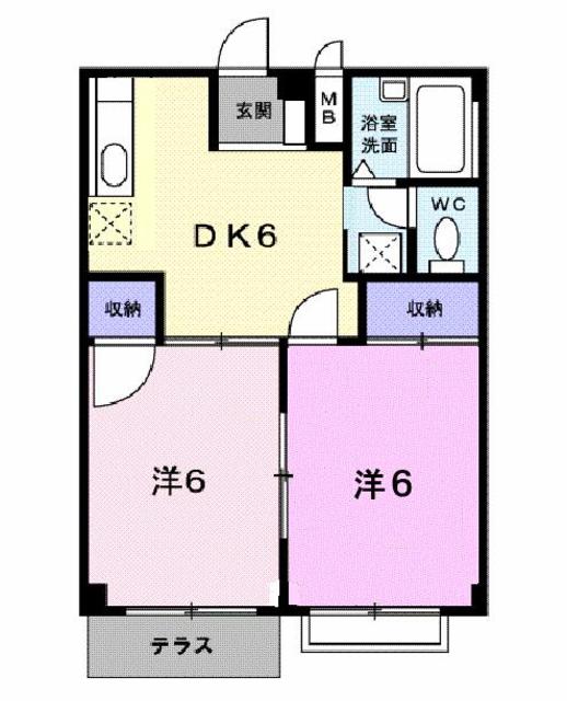ブルースカイ 103 間取り図