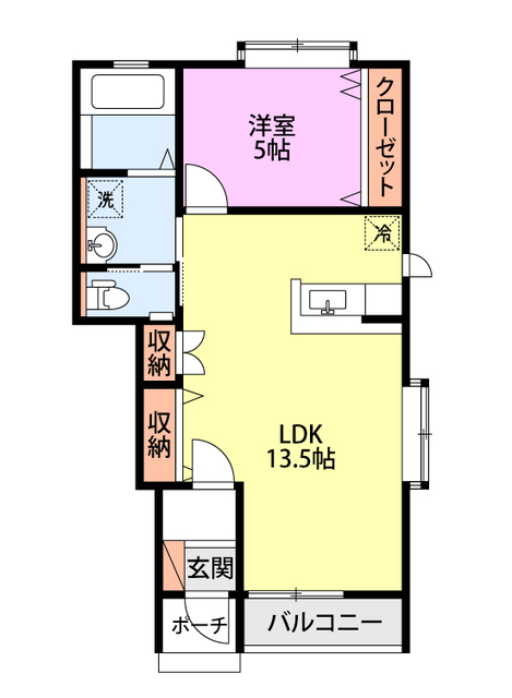 ベレーザI 5 間取り図