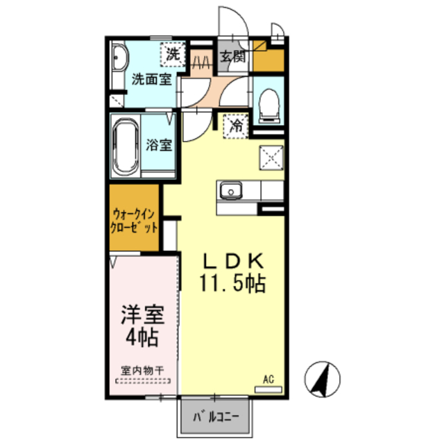 ベルファム 102 間取り図