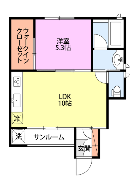 Ａｐａｒｔｍｅｎｔ十三 105 間取り図