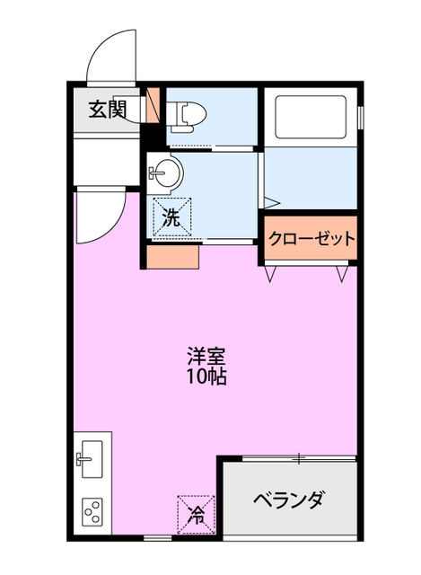 HATRE笹口 102 間取り図