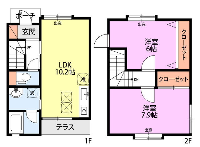 メゾンドあいりす A-2 間取り図