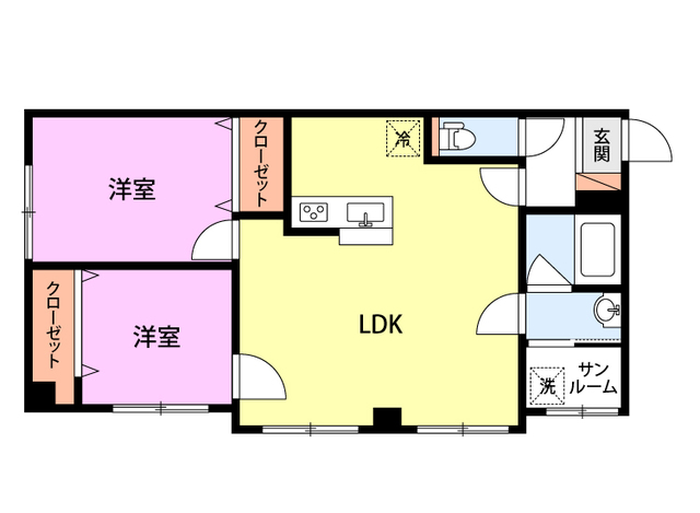 Laguna HillsⅢ 107 間取り図