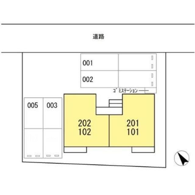 パークハイム 101 駐車場