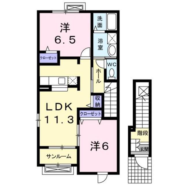 ブランシェス 201 間取り図