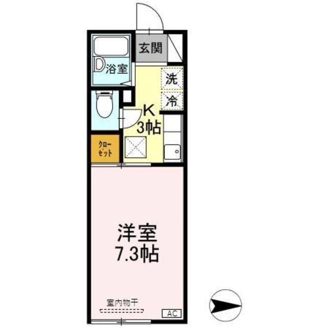 マエサン宮内 102 間取り図