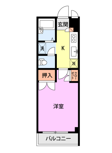メゾンヒカリ 306 間取り図