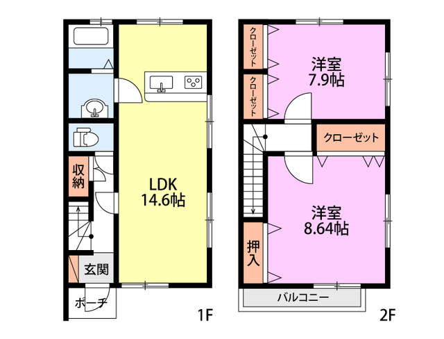 メゾン・フルール A-3 間取り図