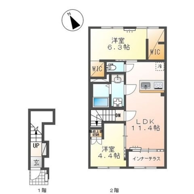 ウェルス　レエルラ 205 間取り図