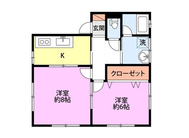Lily-be水道公園 102 間取り図