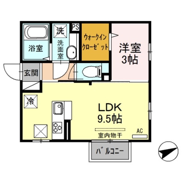 スクーデリア 105 間取り図
