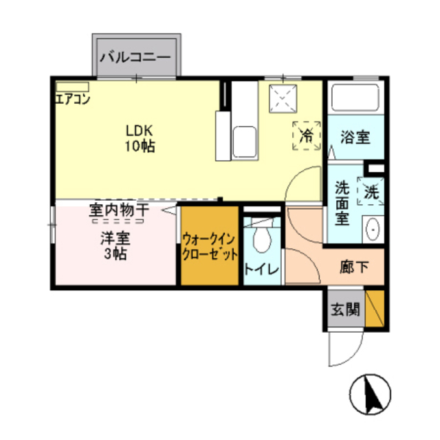 セレクト　Ａ 102 間取り図