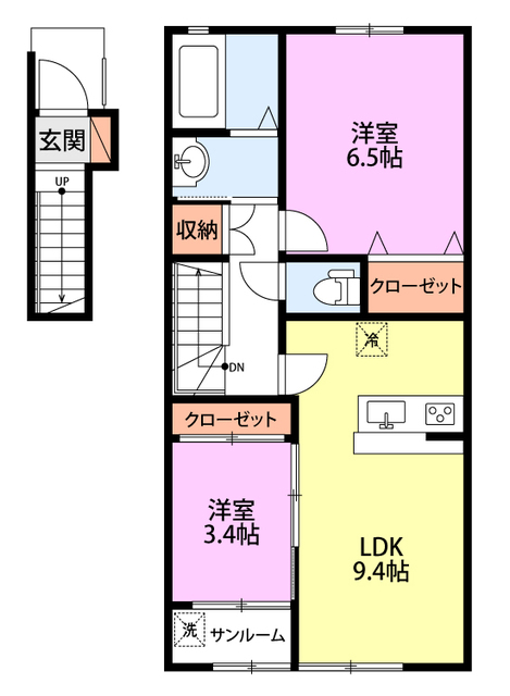 M.I　Springs 201 間取り図