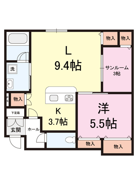 メイセ・ファイブ 202 間取り図