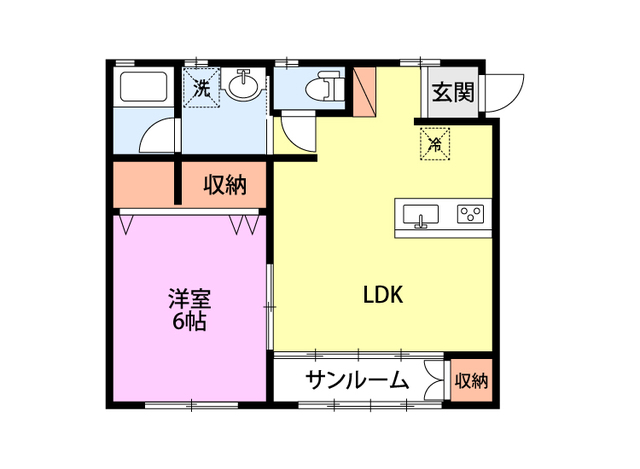 イーストブルー 203 間取り図
