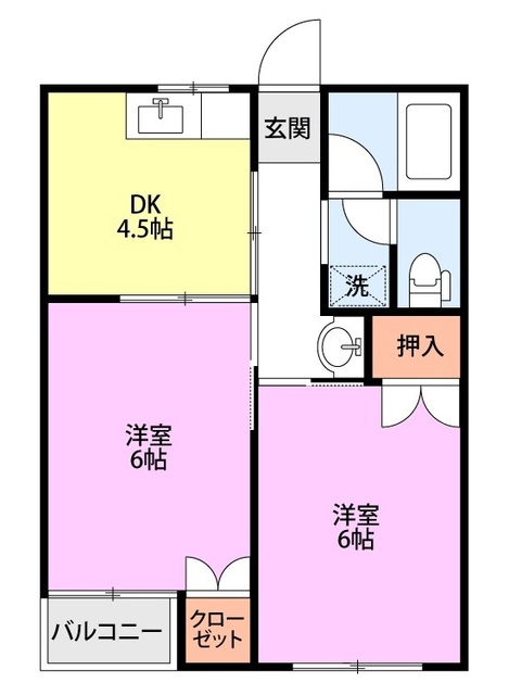 ピアータウン 202 間取り図
