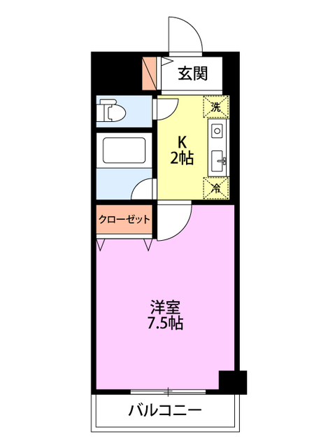 パンウエストリート 402 間取り図