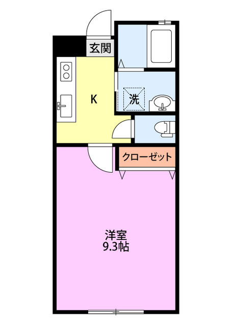 グリーンハウス 106 間取り図