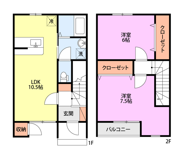 プロスペリティ（メゾネット） A 間取り図