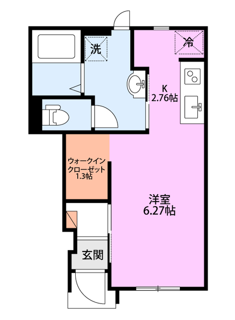 リビンド古正寺 107 間取り図