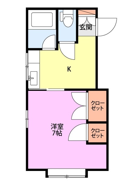 サンシャインユー 203 間取り図