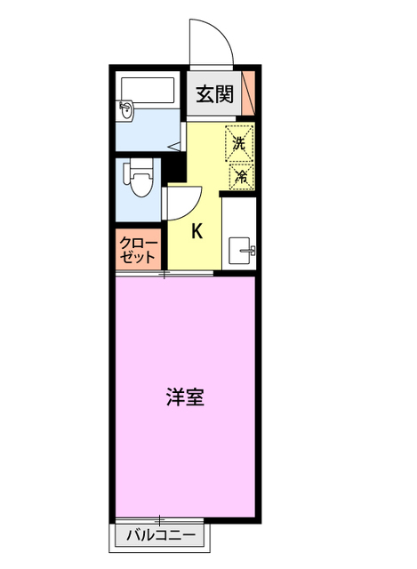 セジュール蔵王 102 間取り図
