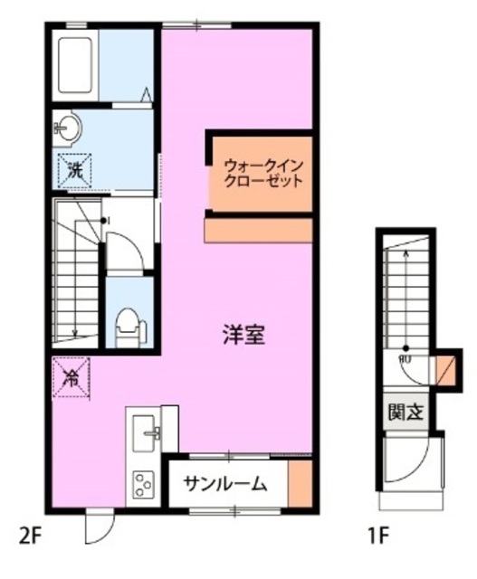 スモーレⅠ 2-B 間取り図