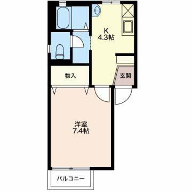 ルミエールうぐいす 101 間取り図