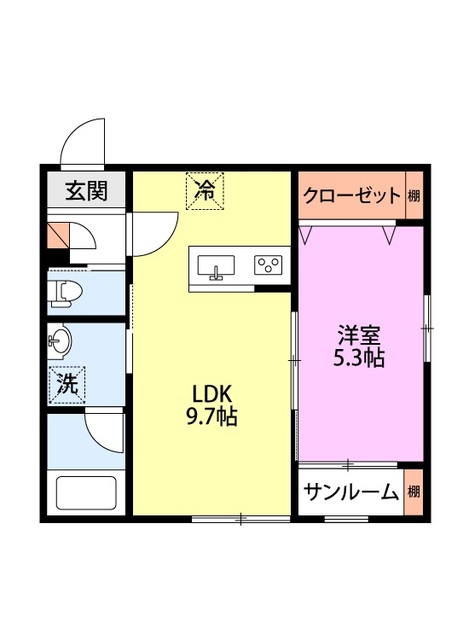 ジュピター水道町 105 間取り図