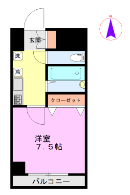 オルザス新潟 819 間取り図
