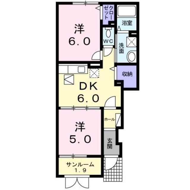 リバーサイド　セナ 101 間取り図
