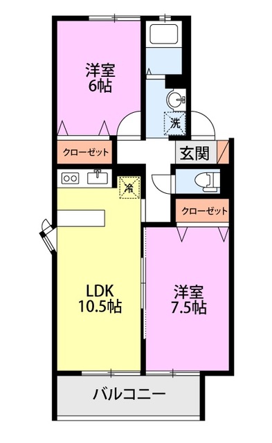 サンバレイ・ニッコーF 205 間取り図