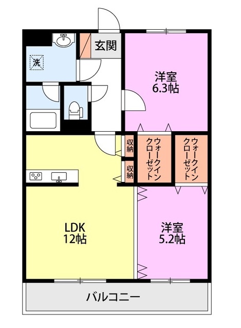 ＲＥＳＩＤＥＮＣＥ　Ｈｉｌｌ　Ｗｅｓｔ裏館 208 間取り図