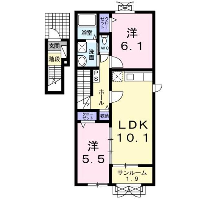 グレイス 201 間取り図