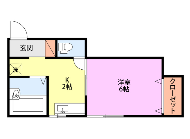 コーポKEN 201 間取り図