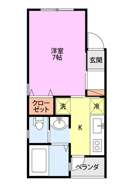 グリーンベル長潟 103 間取り図