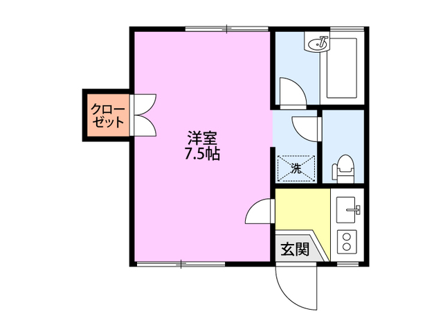 シェルイシヤマ 102 間取り図