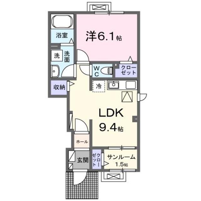ドリームキャッスル 104 間取り図
