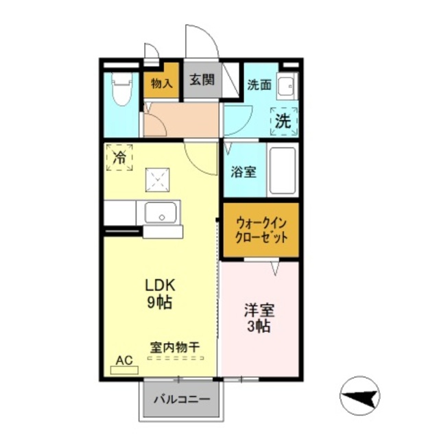 スタイリッシュリバー 102 間取り図
