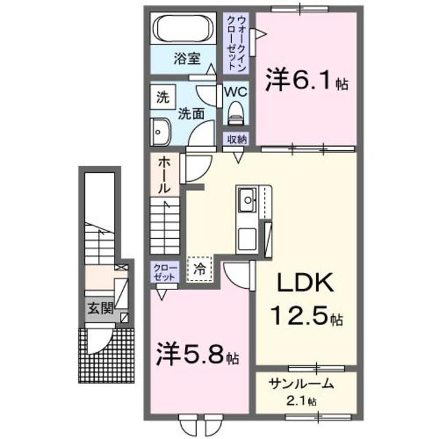 ル・ブリス 204 間取り図