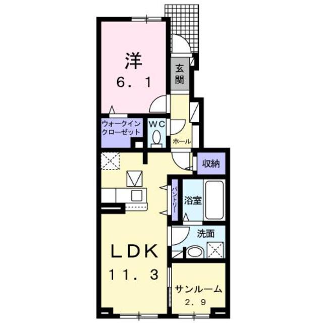 ヴィラ　シャングリラ　寺尾 103 間取り図