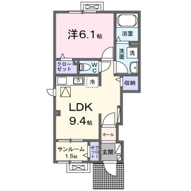 ベル　パトリ　Ａ 101 間取り図